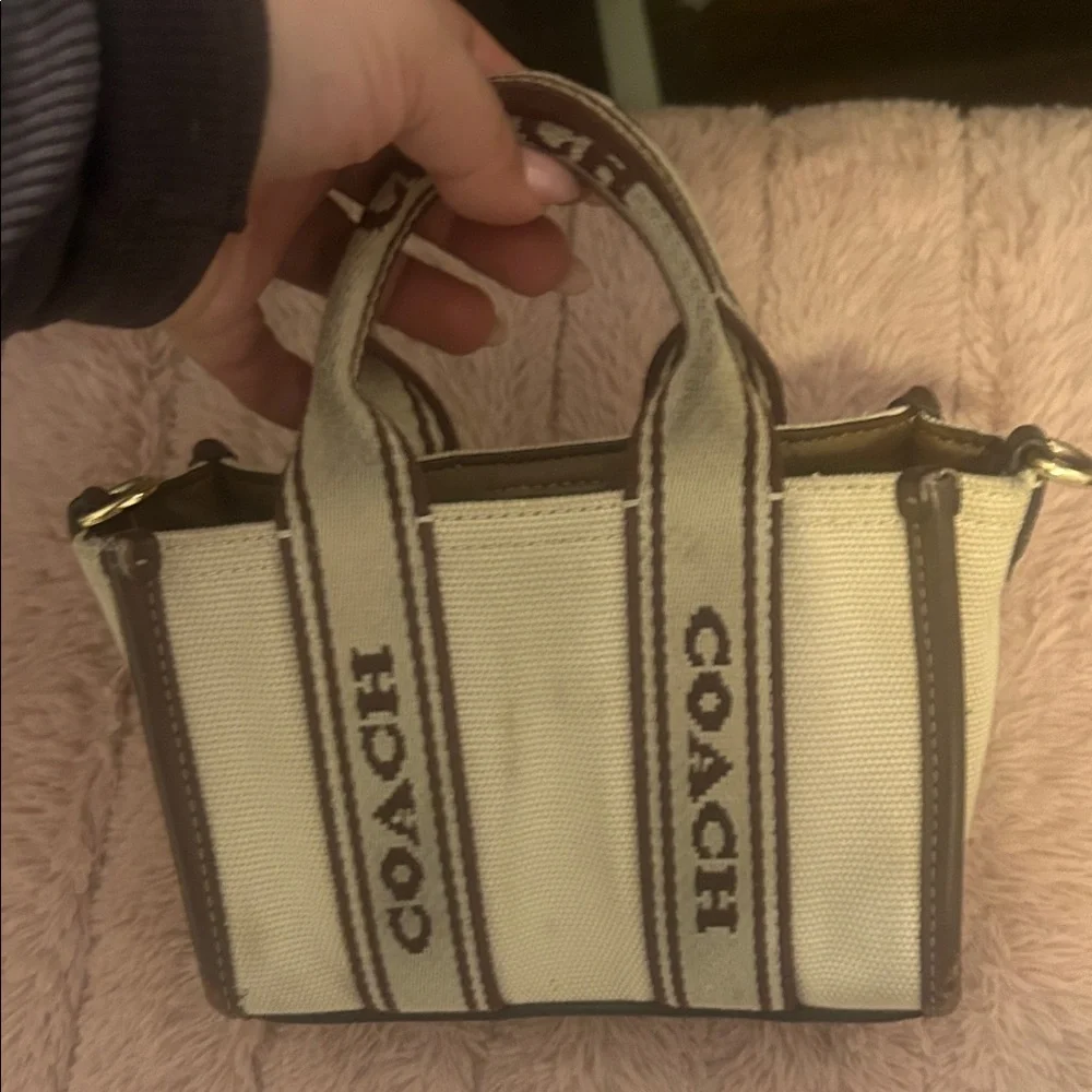 Coach Smith Canvas Mini Tote - Picture 8 of 11